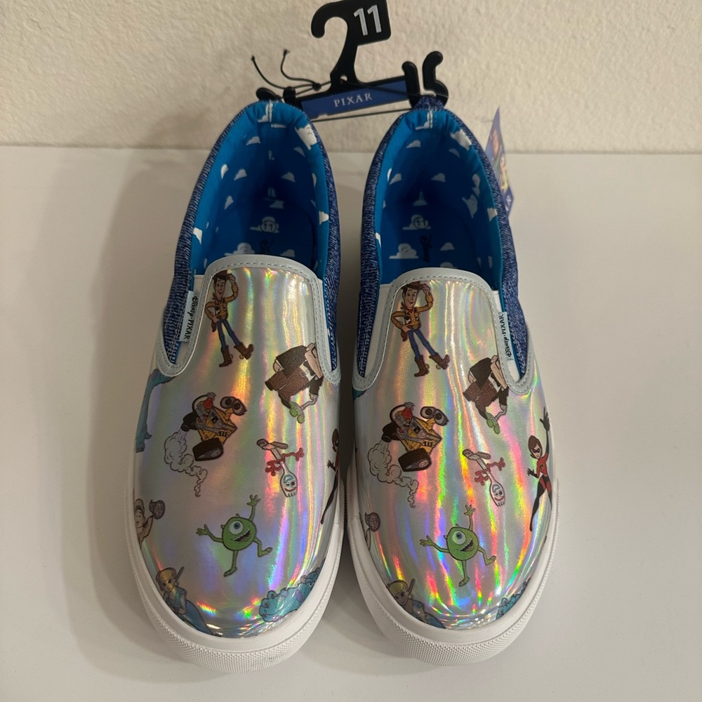 Disney Pixar Iridescent Slip On Loafer Size 11 NWT